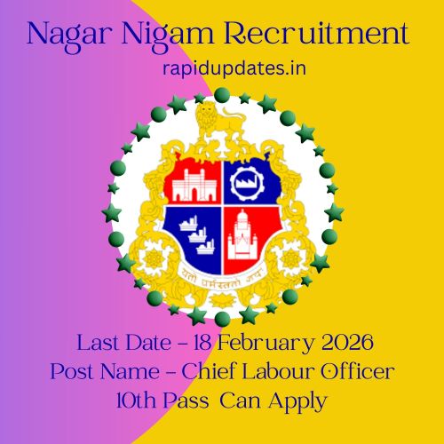 Municipal Corporation (Nagar Nigam) Vacancy Notification Released 2026: Total 38 for the posts of ‘Group-D’