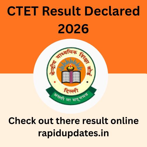 CTET result declared 2026; check it out and download the marks sheet