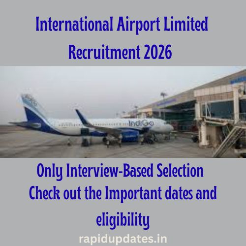 Chandigarh International Airport limited recruitment 2026 | no examination | apply online and check eligibility criteria.